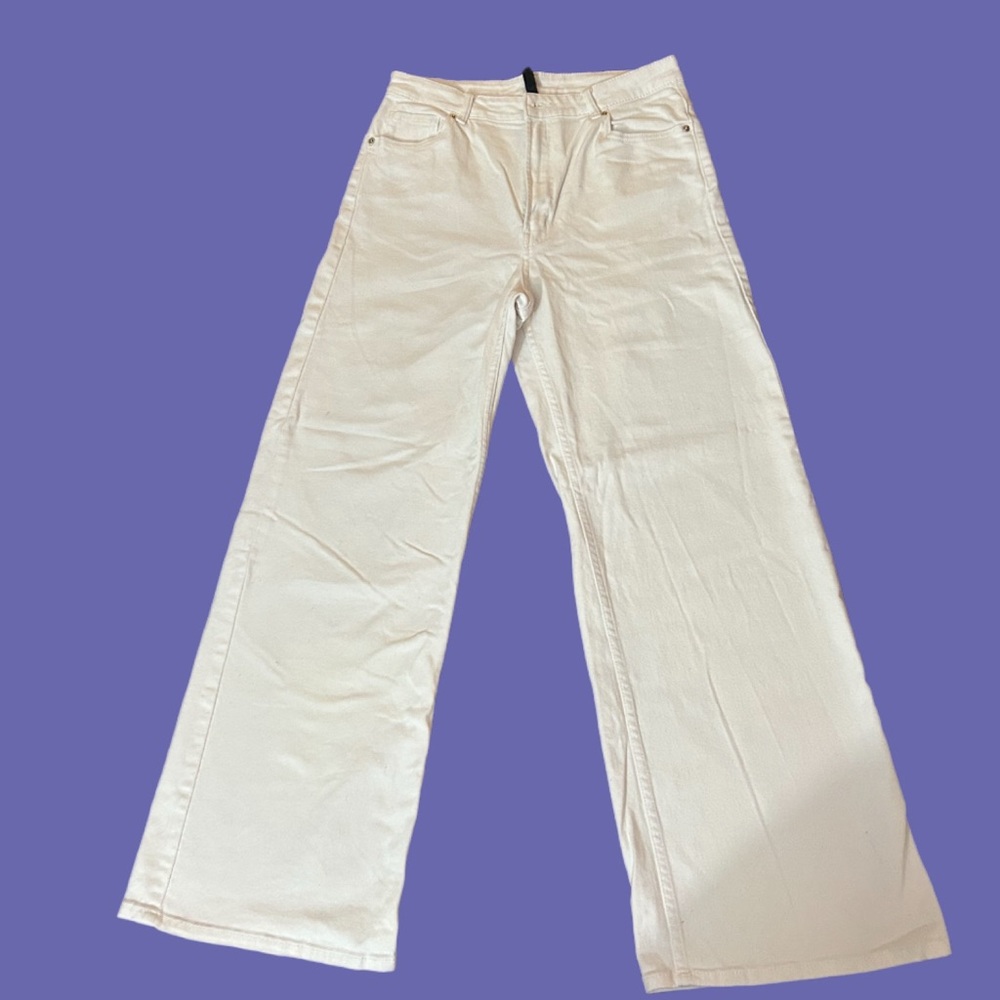 White Flare Jeans by Divided